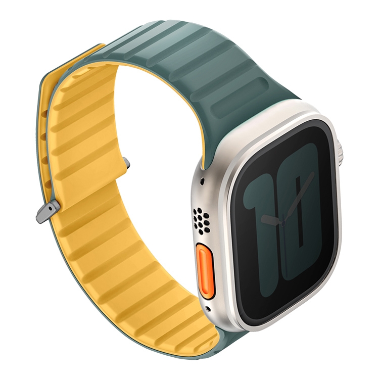 Ремешок Uniq Revix EVO для Apple Watch 49/46/45/44mm, зеленый/желтый