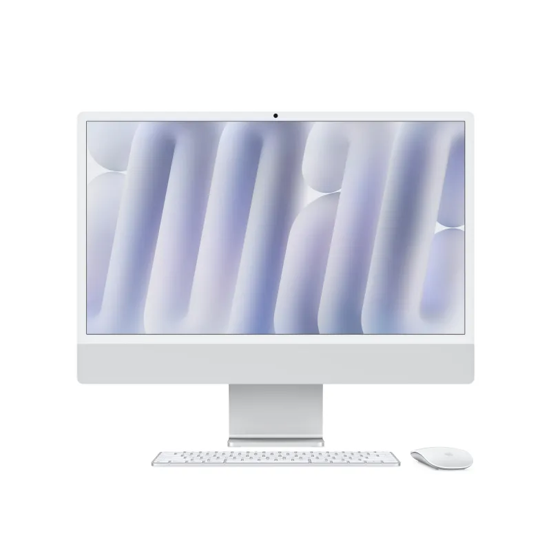 Моноблок Apple iMac 24" Retina 4,5K, M4 (10C CPU, 10C GPU, 2024), 16 ГБ, 512 ГБ SSD, серебристый